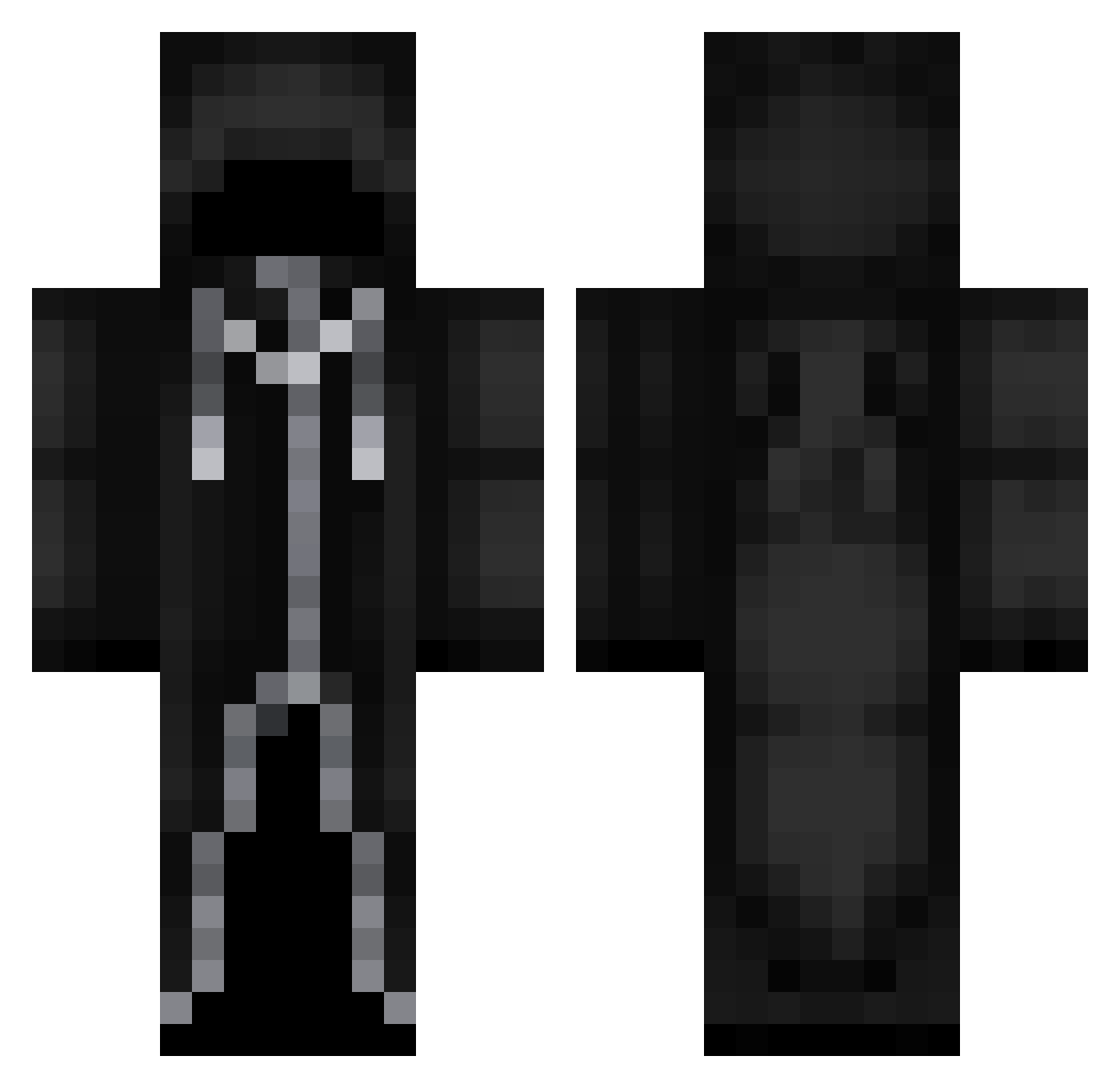 wist776 Minecraft skin, front and back view
