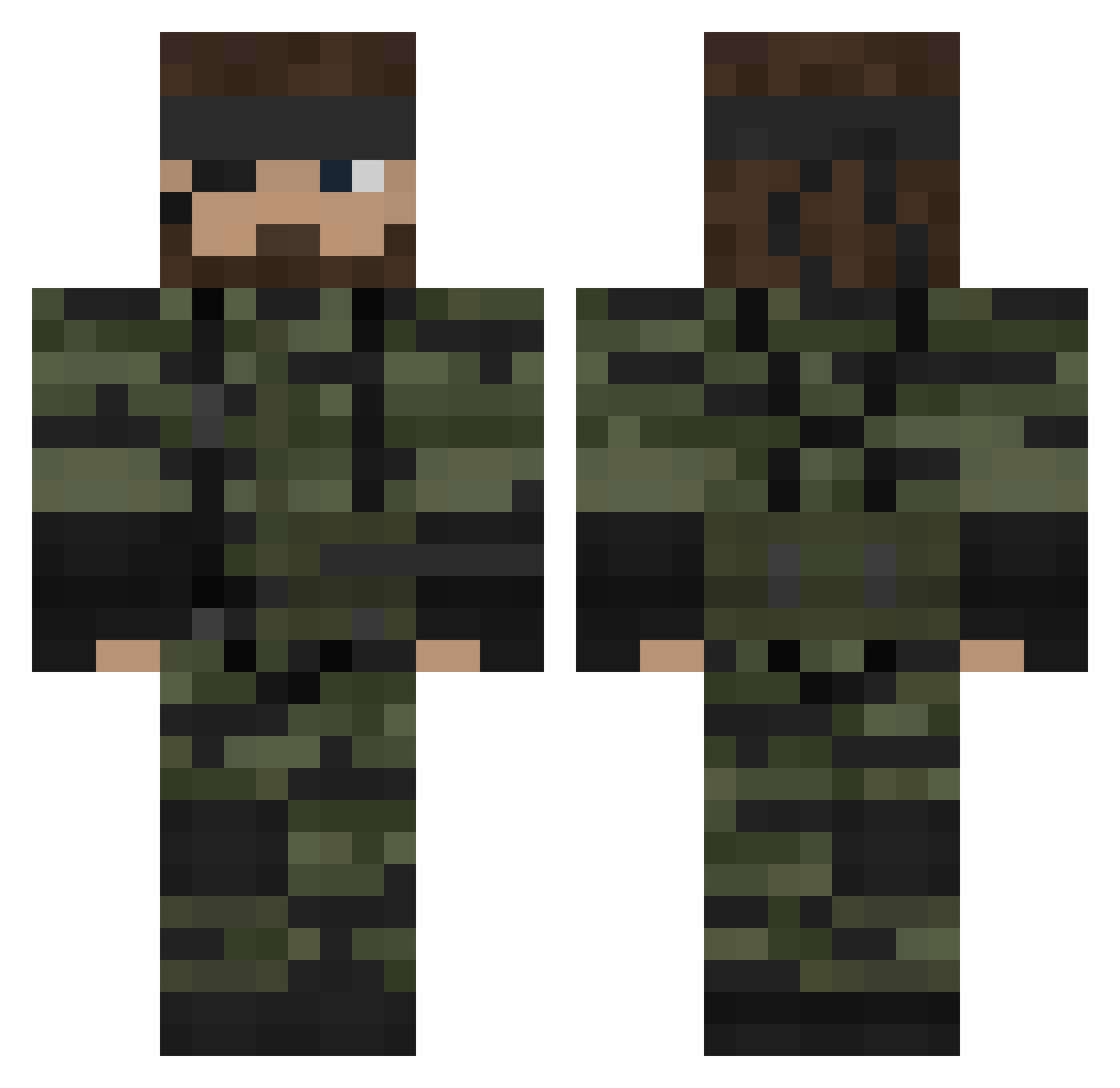 Kairos_nx Minecraft skin, front and back view