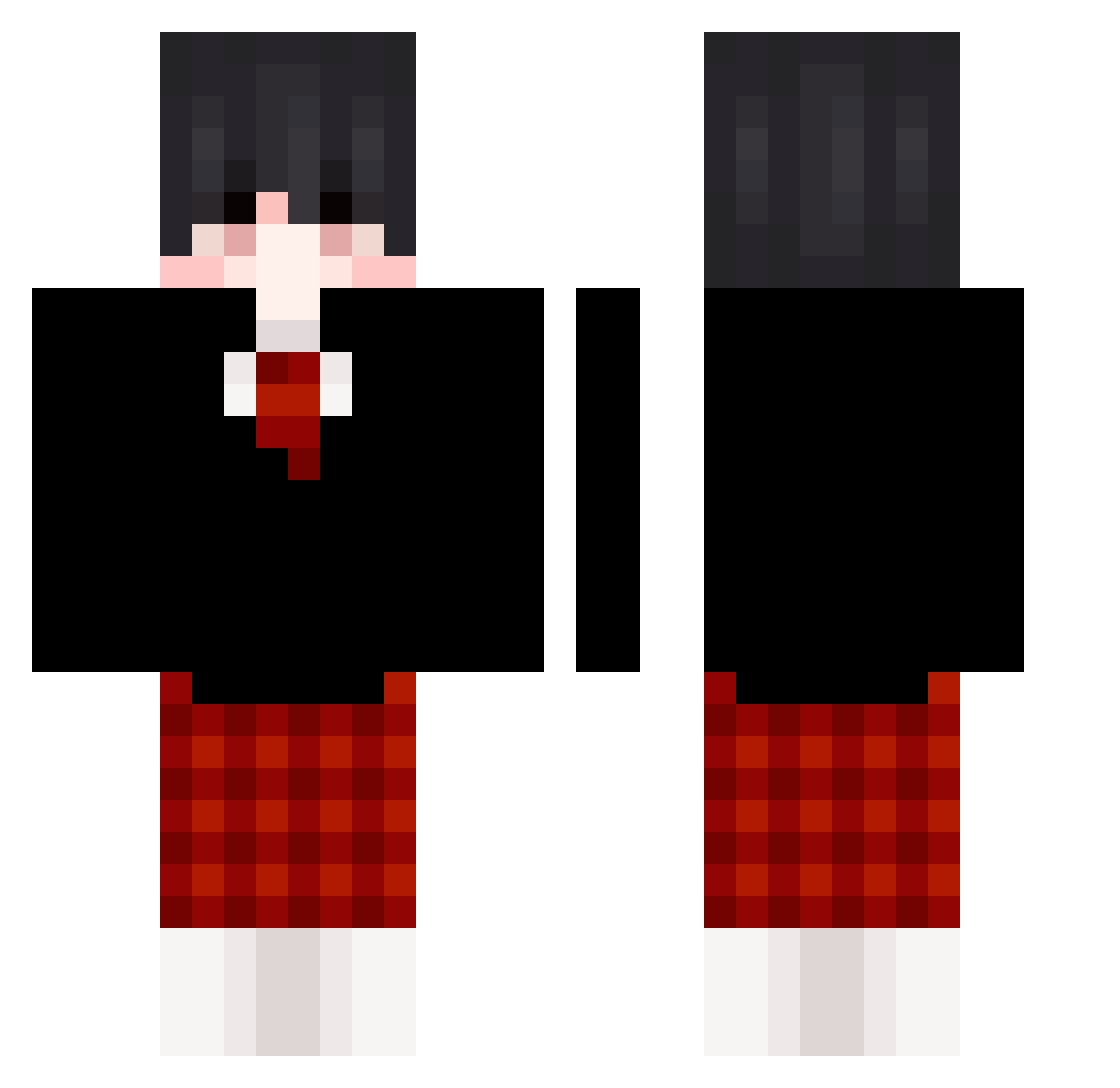 N0CL1CK_ Minecraft skin, front and back view