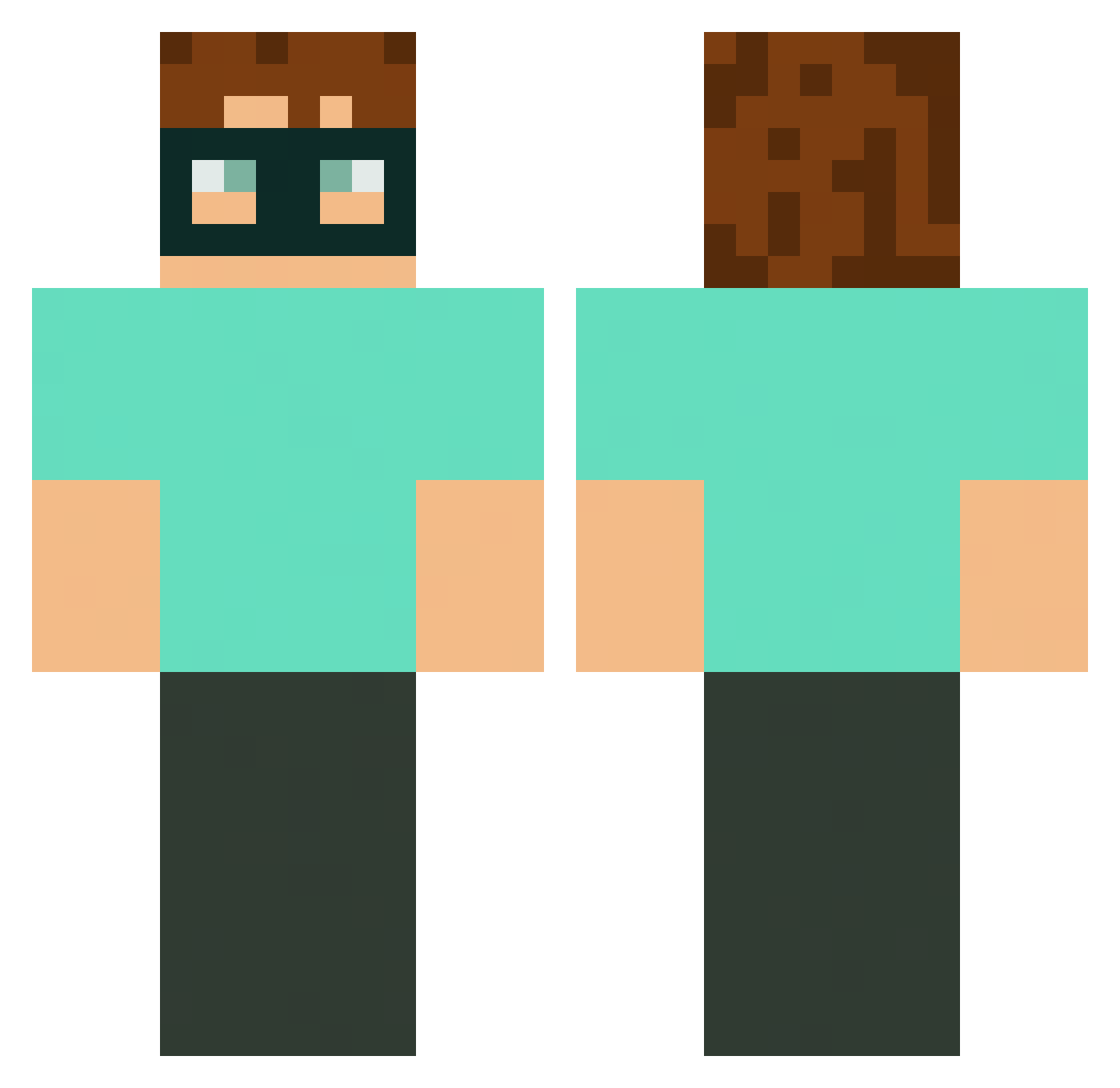 _arcok2_ Minecraft skin, front and back view