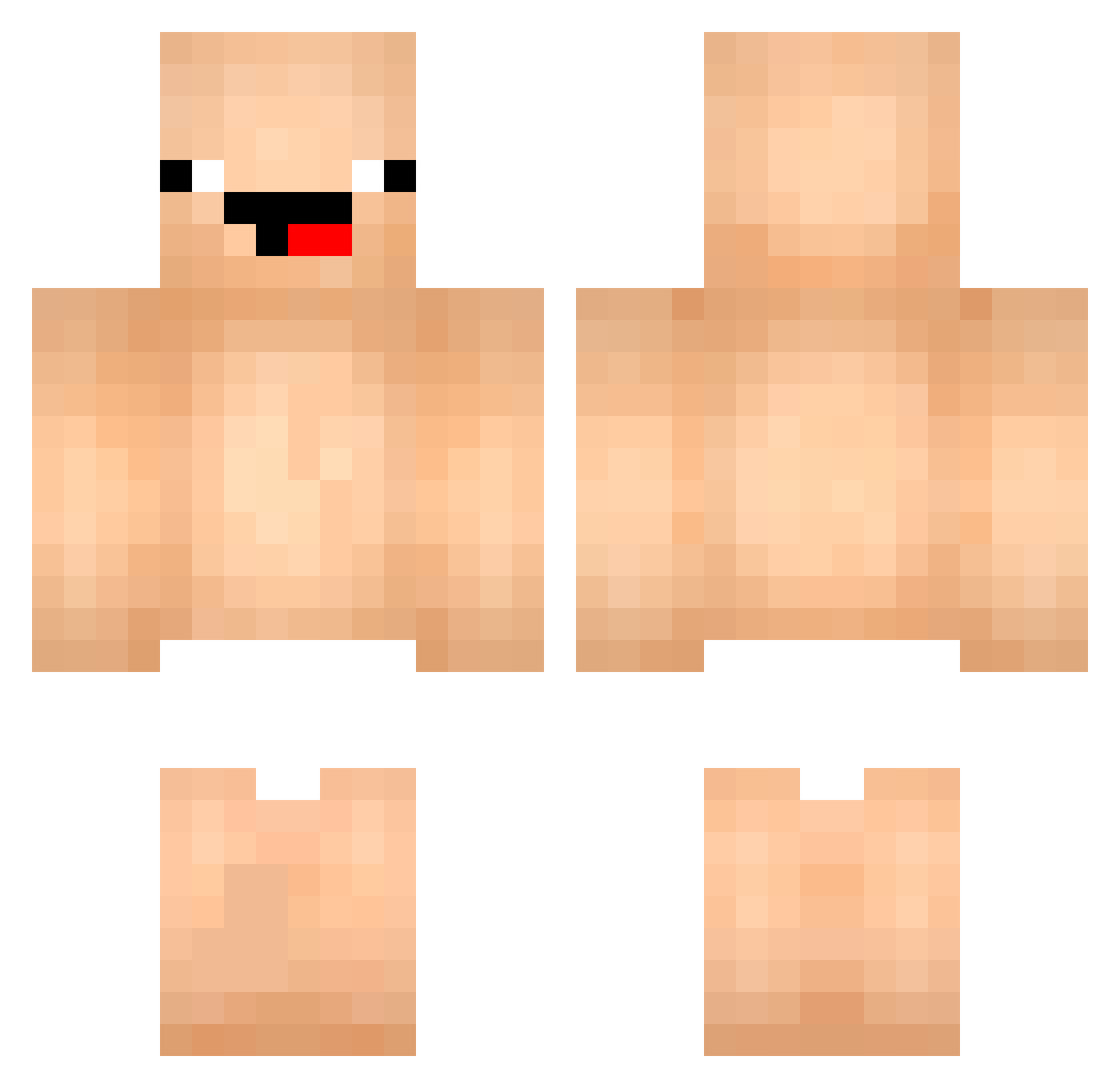Emirhan__BVE Minecraft skin, front and back view