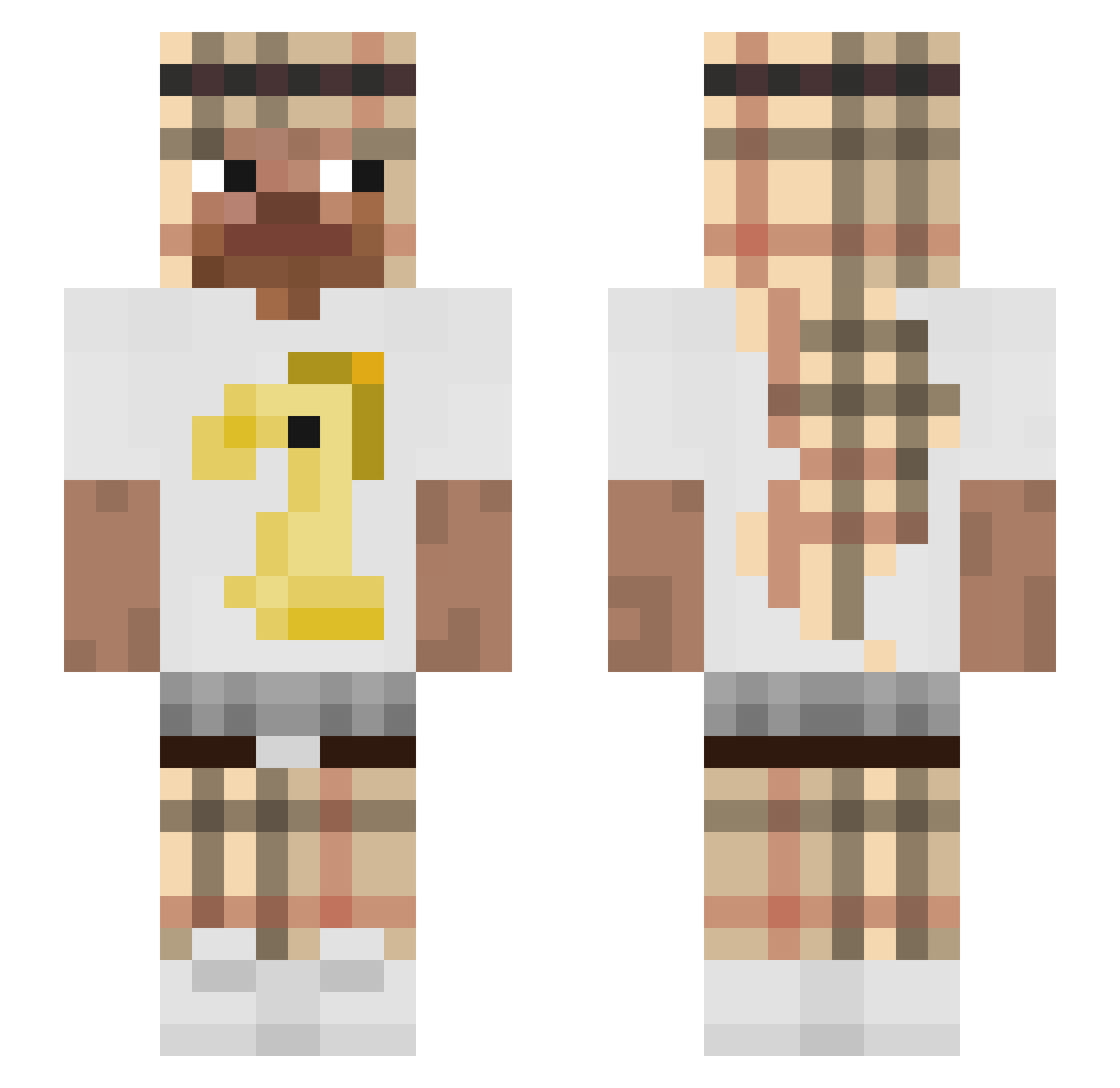 sebastian_43 Minecraft skin, front and back view