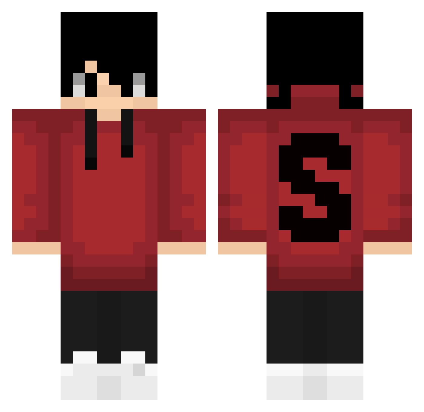 TheSanjayRaoYT Minecraft skin, front and back view