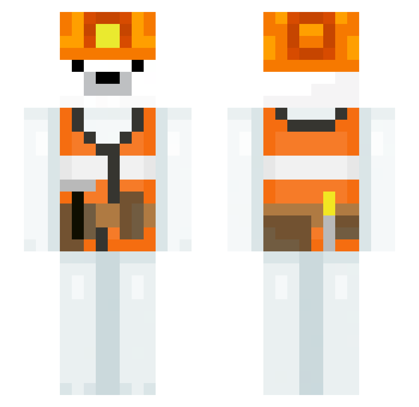 Emanuelzinhoh Minecraft skin, front and back view