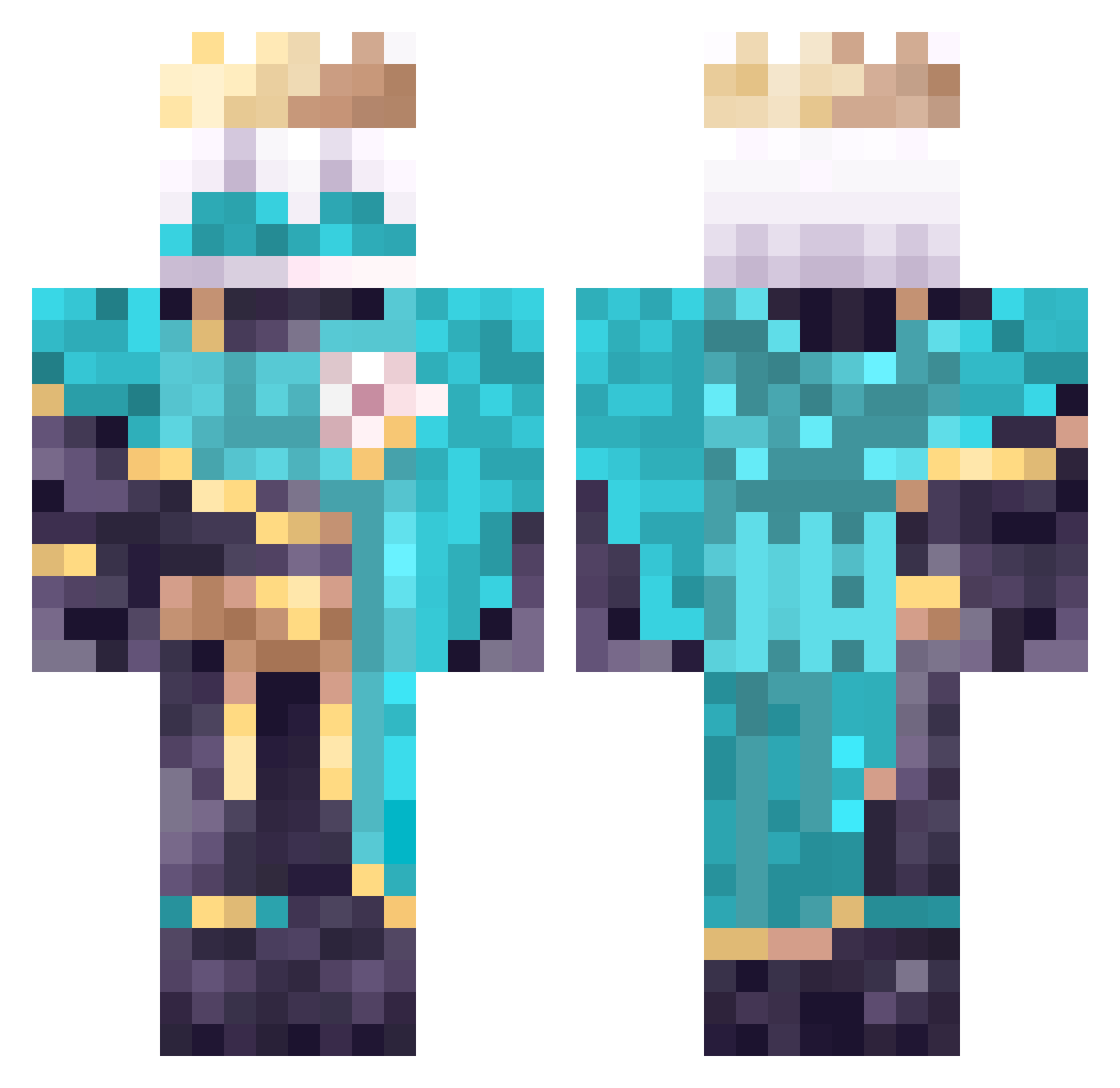 MRsheep8128 Minecraft skin, front and back view