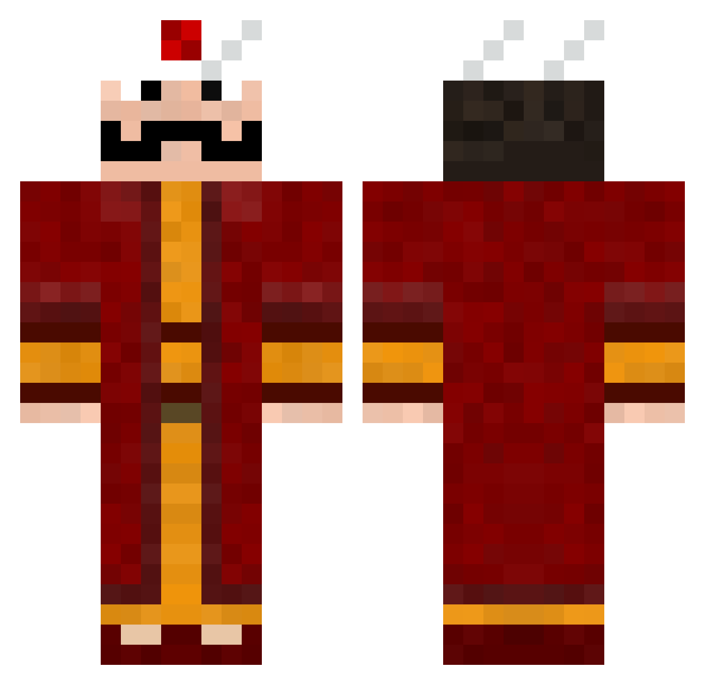 SusuzNane Minecraft skin, front and back view