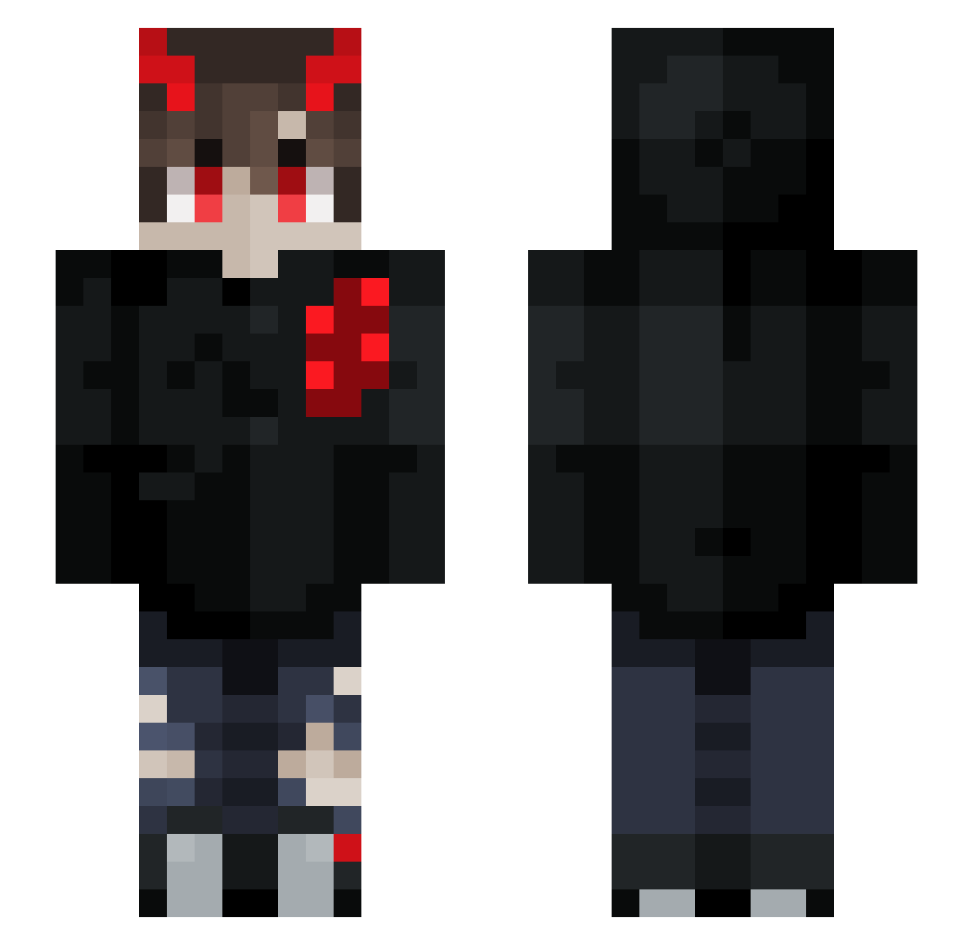 kai123498765 Minecraft skin, front and back view