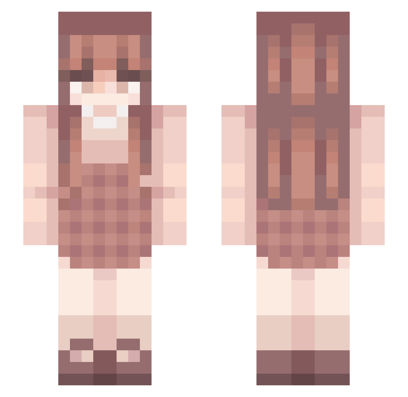 Queen_Guinevere9 Minecraft skin, front and back view