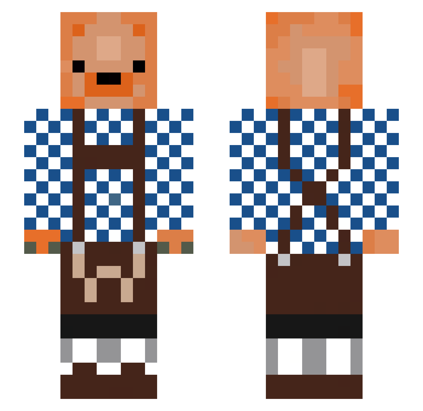 DaTita11 Minecraft skin, front and back view
