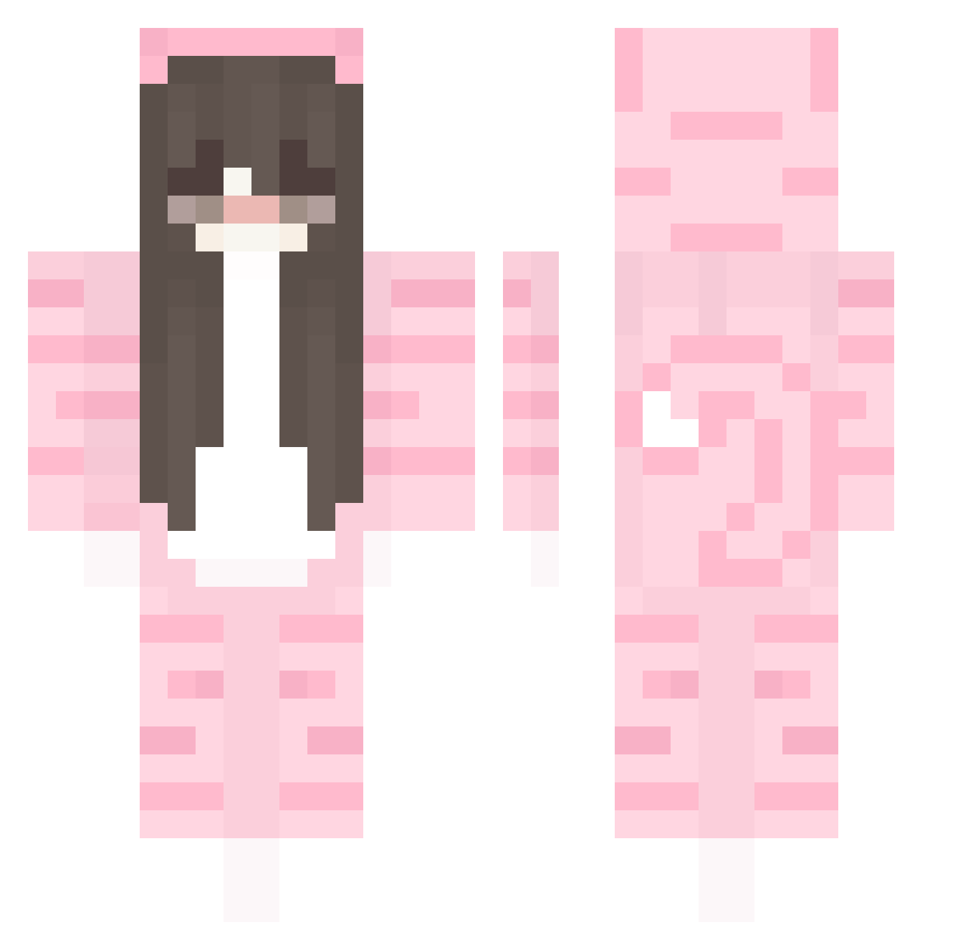 savesteph Minecraft skin, front and back view