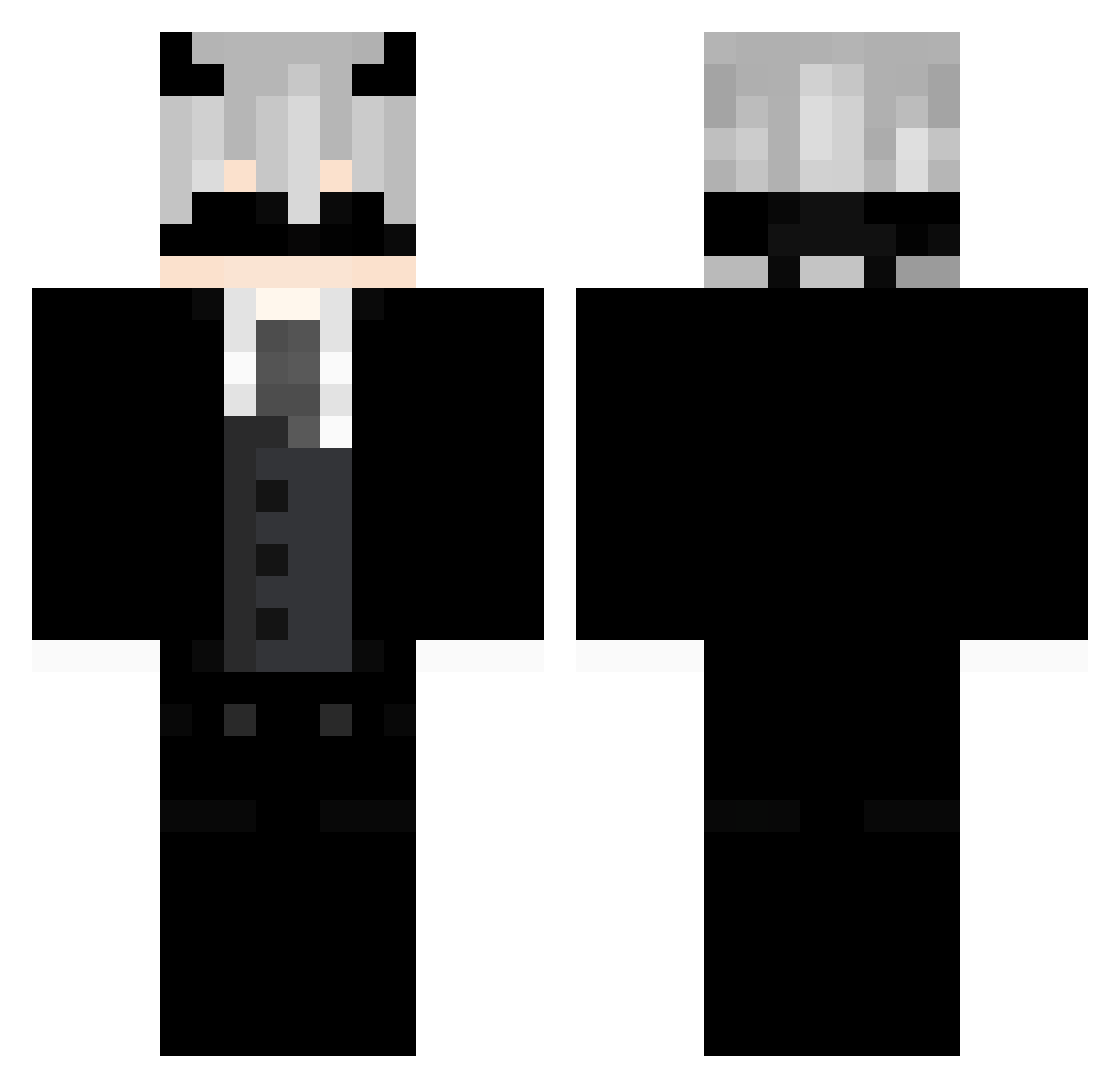 Mexemre Minecraft skin, front and back view