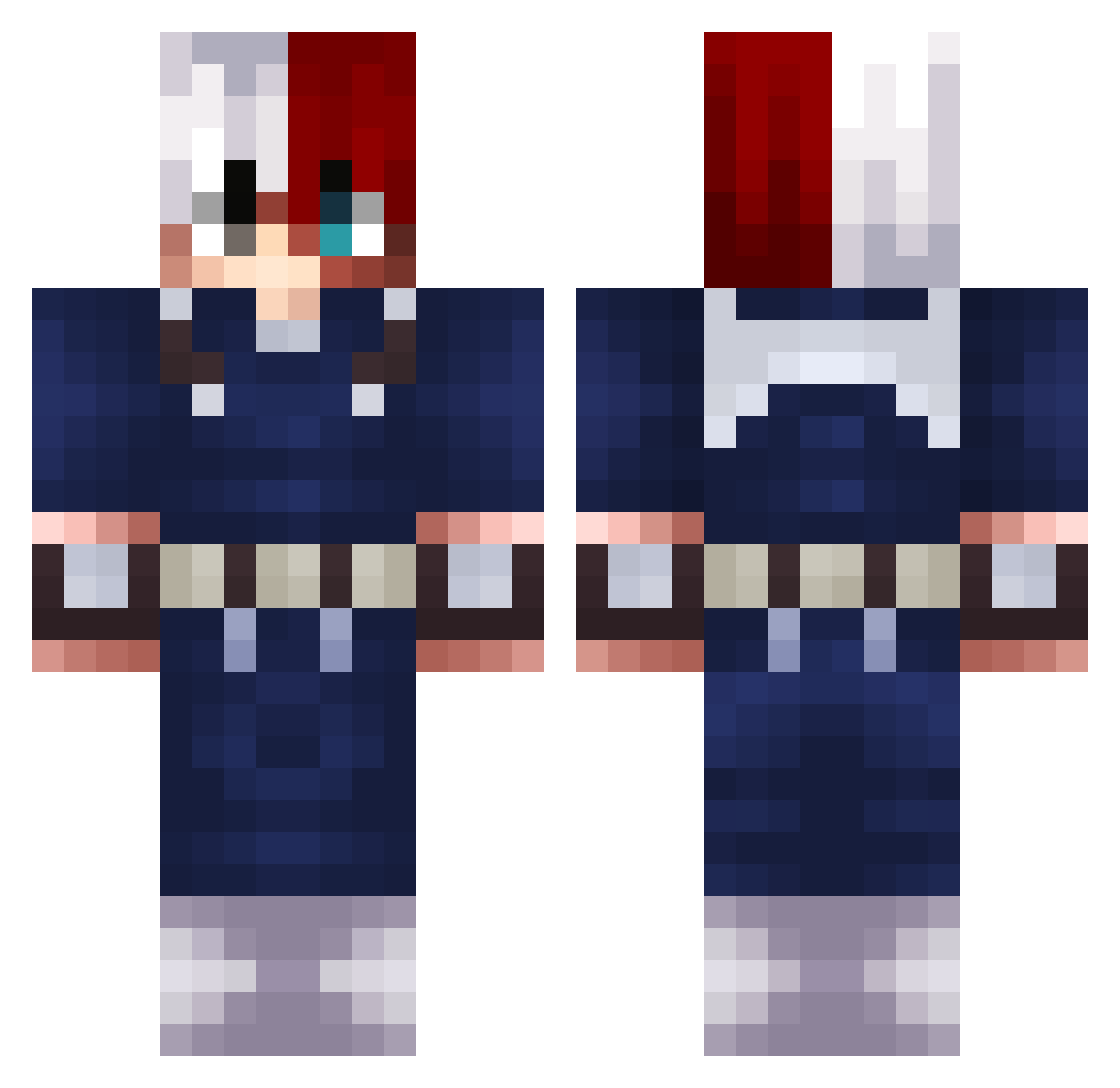 doctorbaby68 Minecraft skin, front and back view