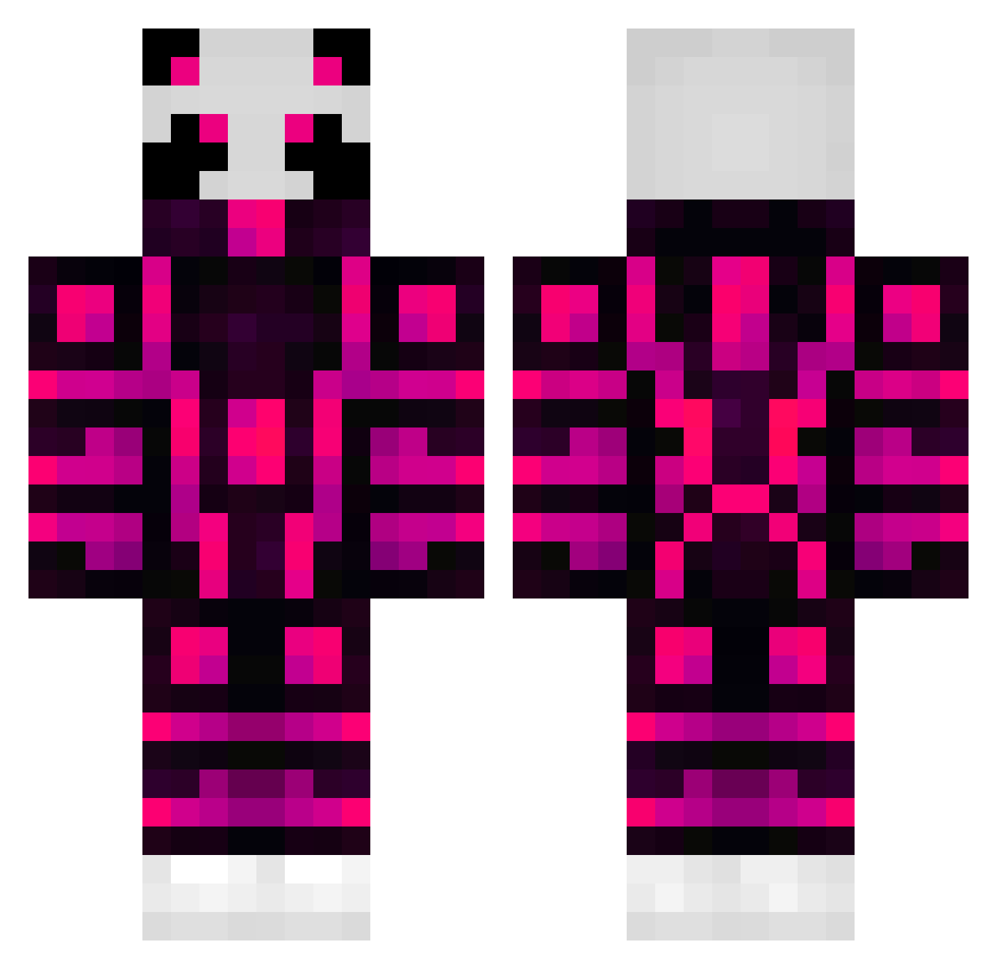 xErnesto Minecraft skin, front and back view