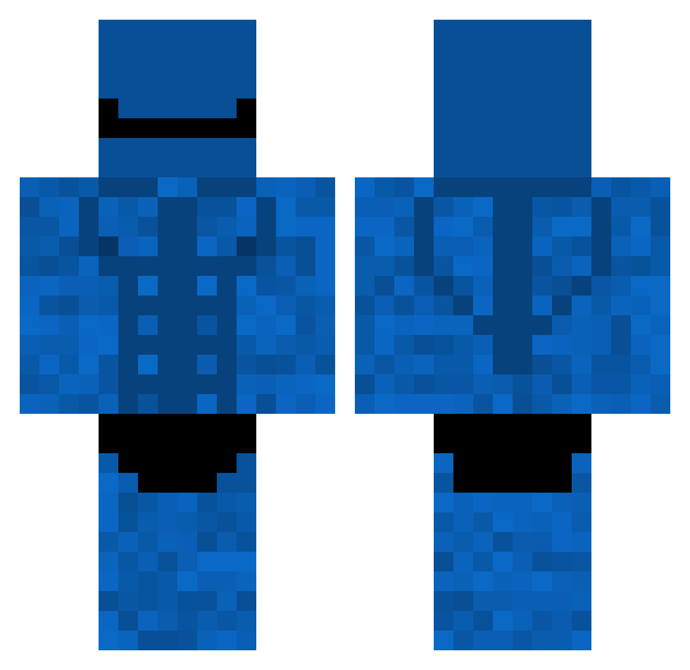 Slyiz Minecraft skin, front and back view