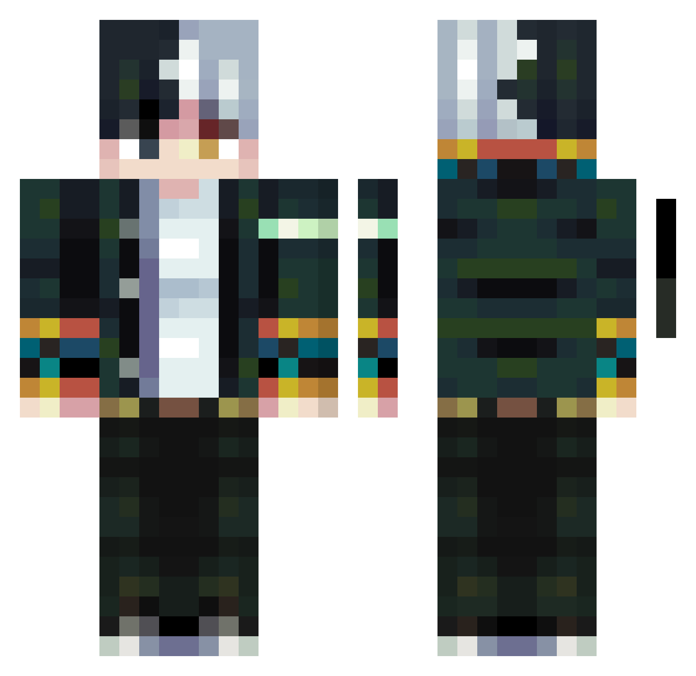RyZe_97 Minecraft skin, front and back view