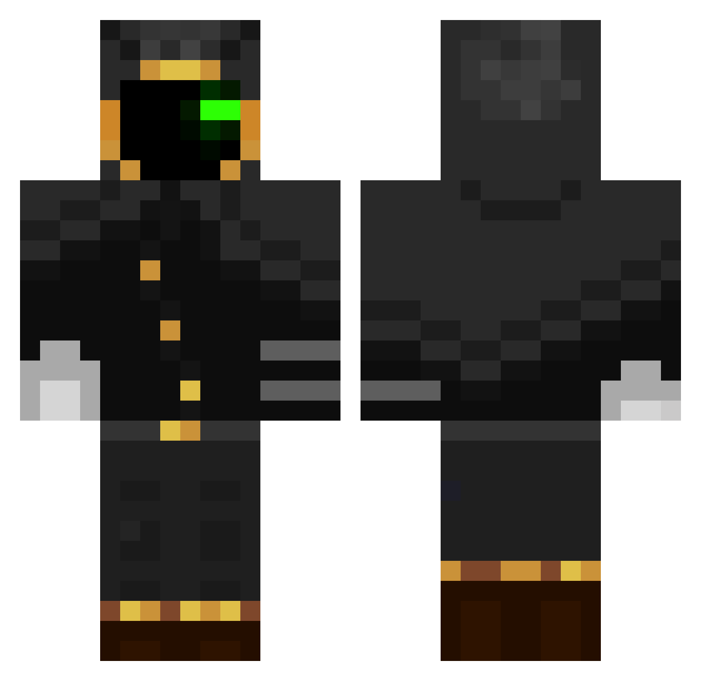 The_Watcher0 Minecraft skin, front and back view