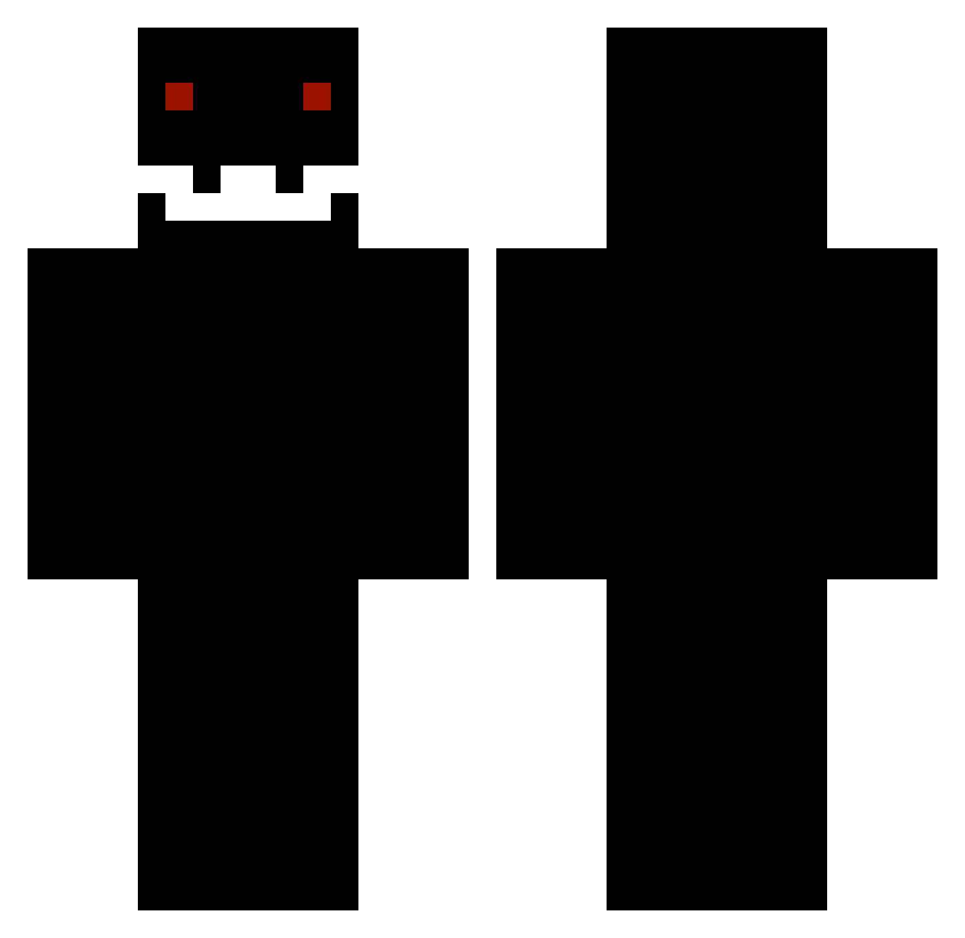 AzuReeeee Minecraft skin, front and back view