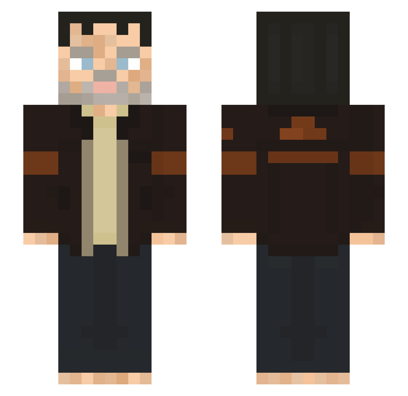 _griffin_ Minecraft skin, front and back view