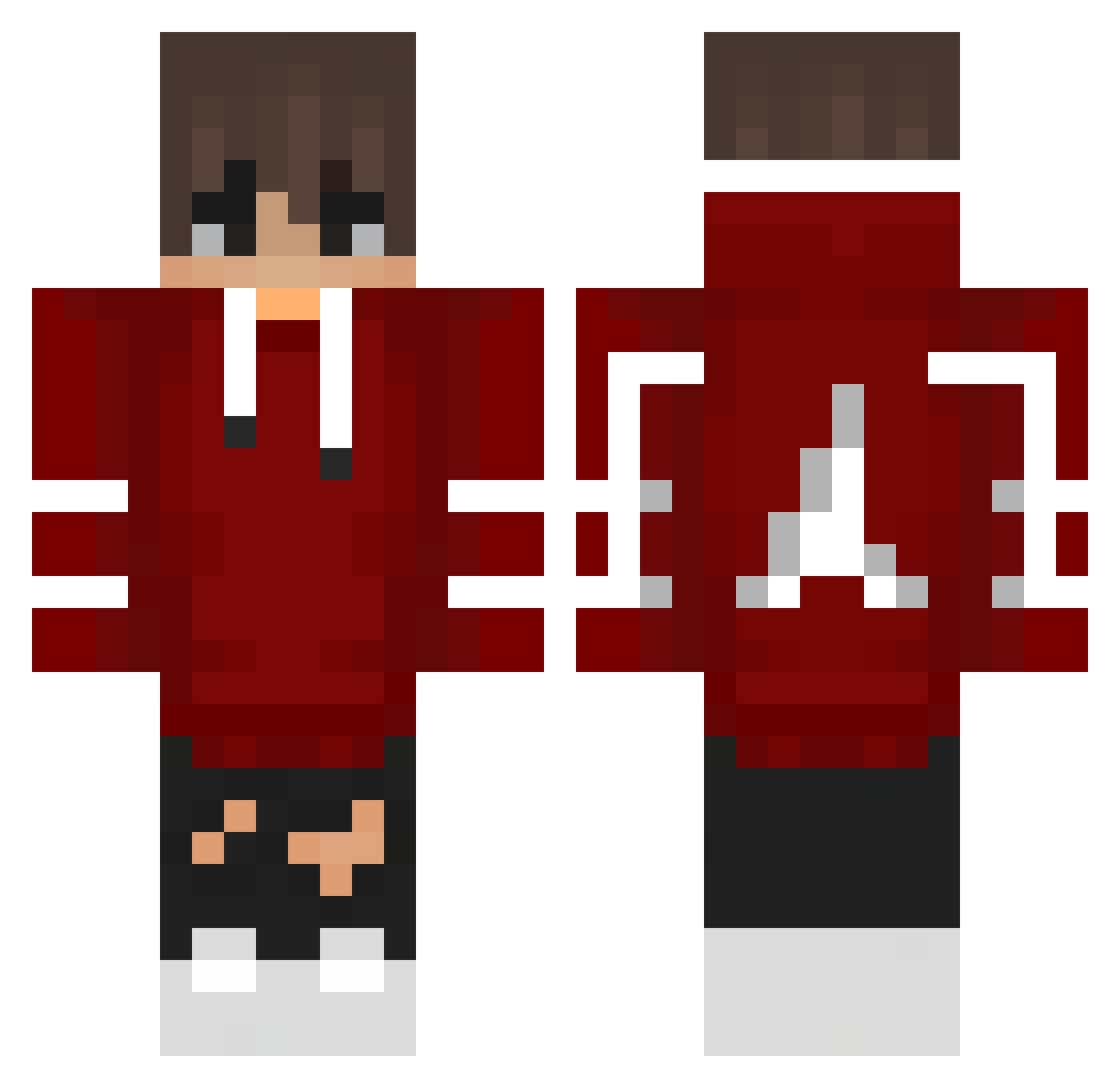 Su_Baai Minecraft skin, front and back view
