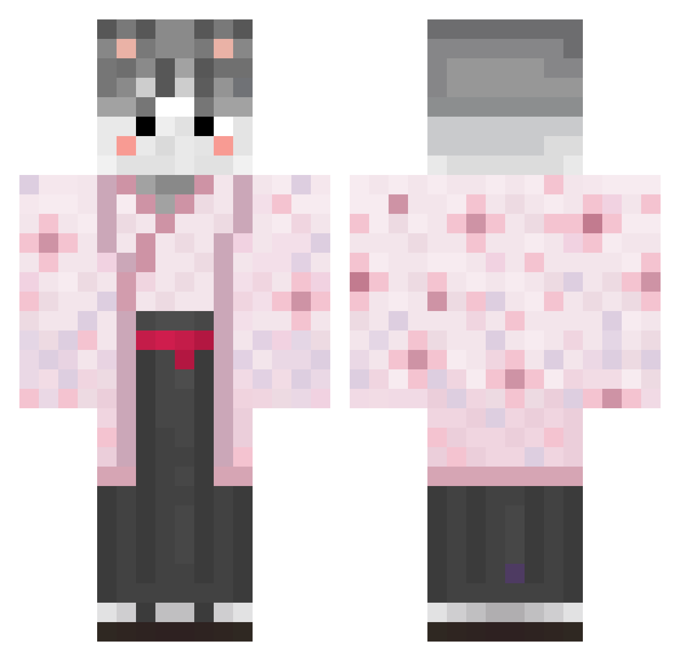 Deok__gu Minecraft skin, front and back view