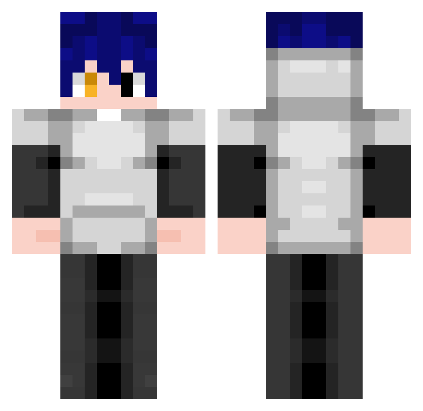 Szpagier_YT Minecraft skin, front and back view