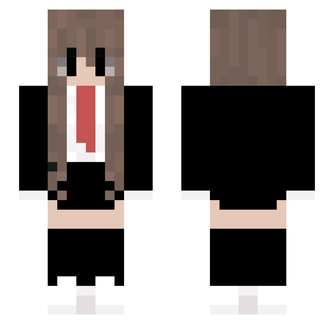 Tamashii5050 Minecraft skin, front and back view