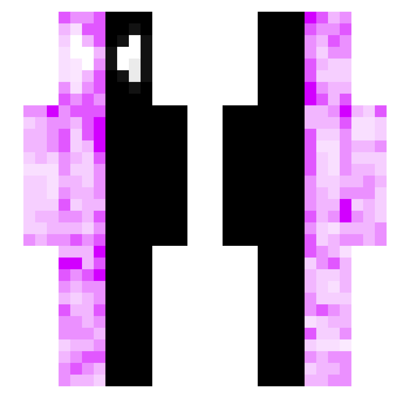 CinemaSheeps Minecraft skin, front and back view
