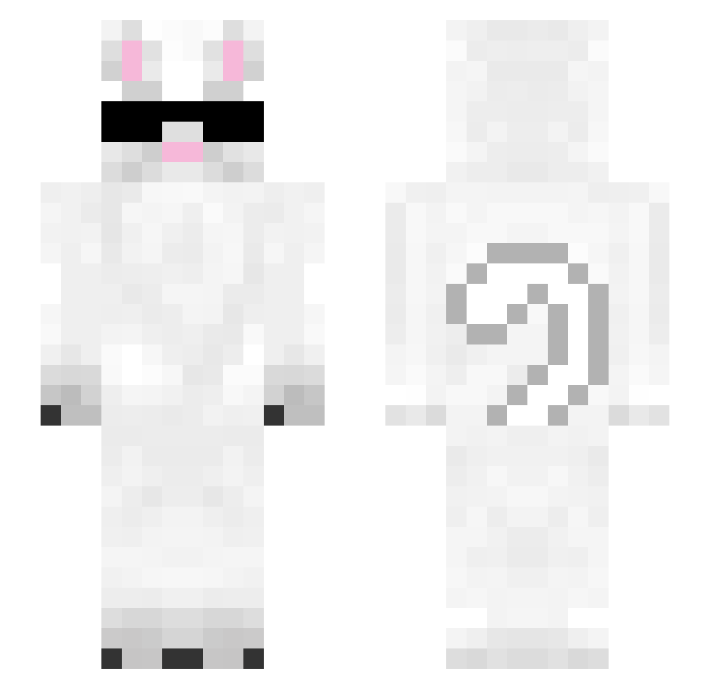vetusgoat Minecraft skin, front and back view
