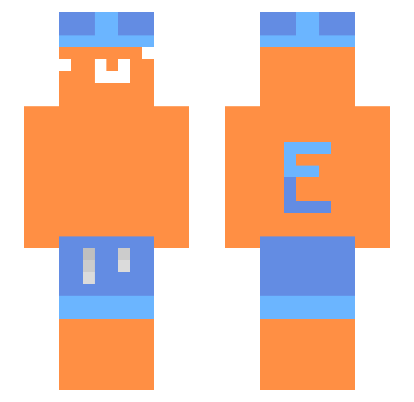 kirua_de_wish Minecraft skin, front and back view