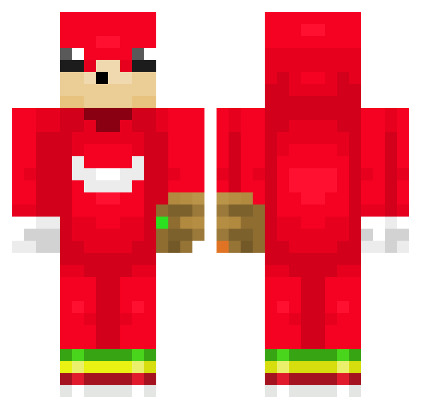 Bialasowy Minecraft skin, front and back view