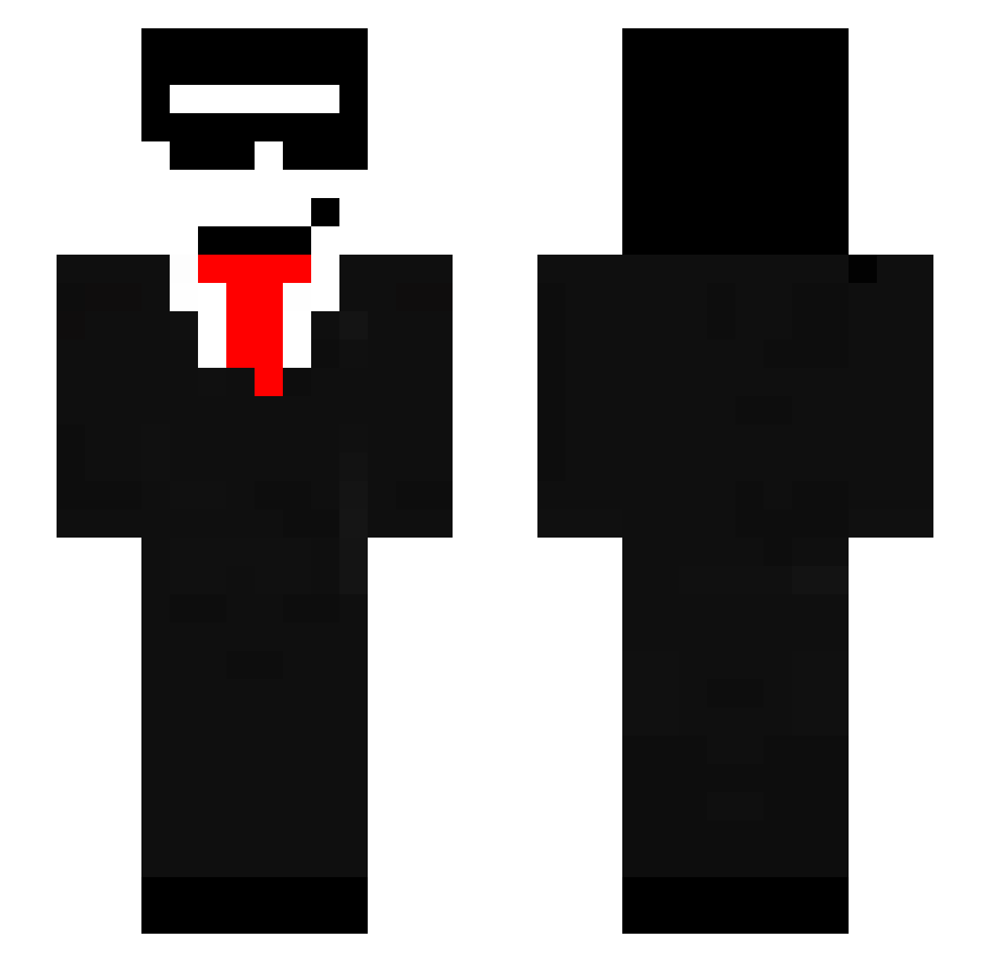 pirat1337 Minecraft skin, front and back view
