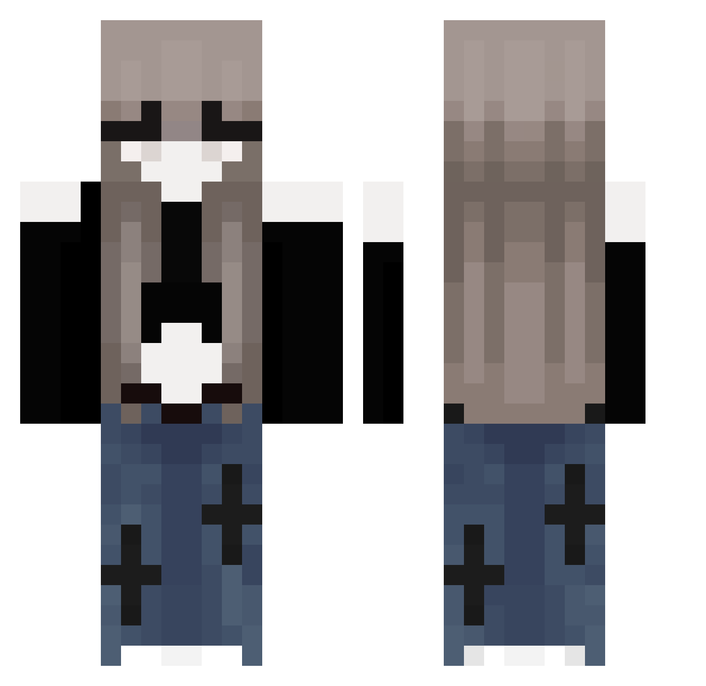 cochonouu Minecraft skin, front and back view