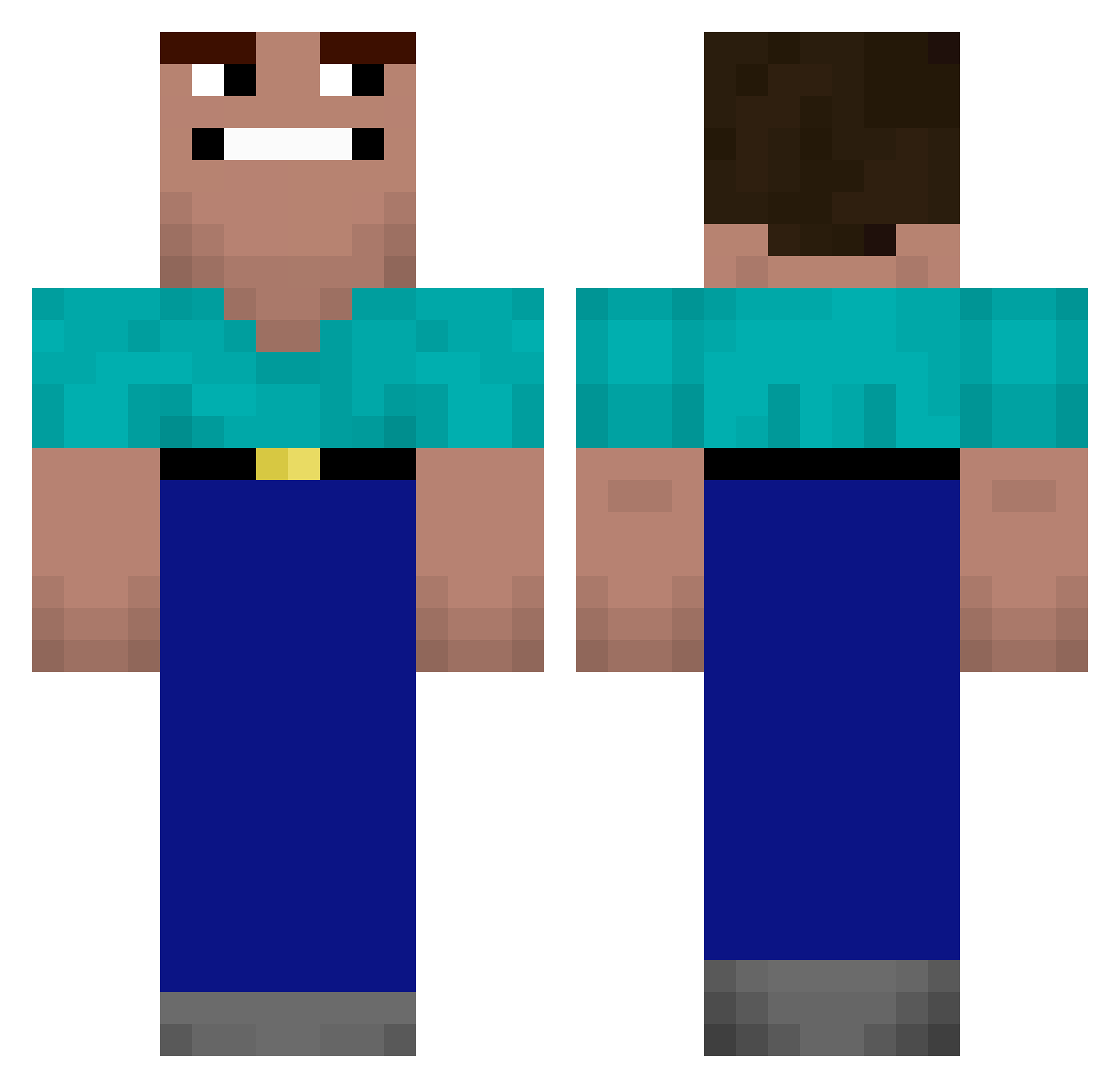 Roberr_Wido Minecraft skin, front and back view