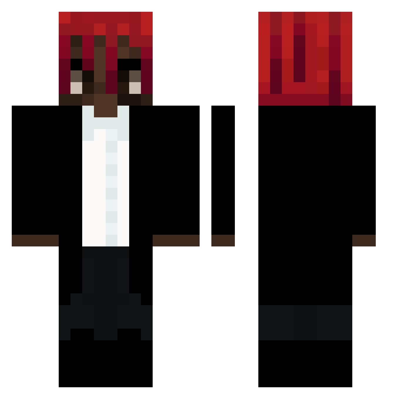 ADROMICFMS4 Minecraft skin, front and back view