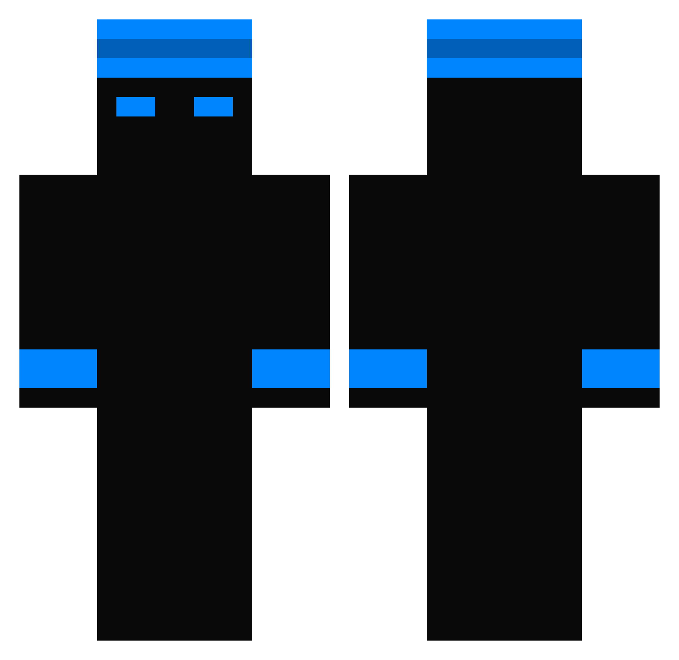 yzL_ Minecraft skin, front and back view