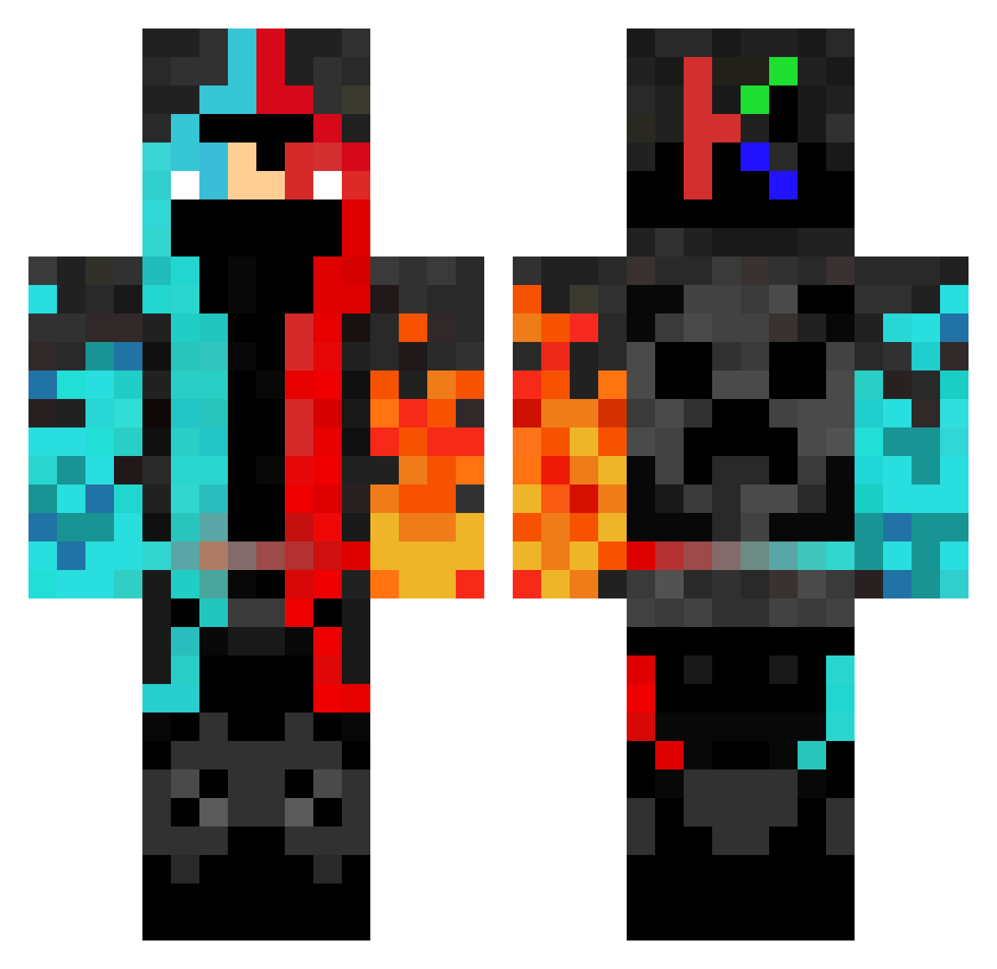 Giakiet_VN Minecraft skin, front and back view