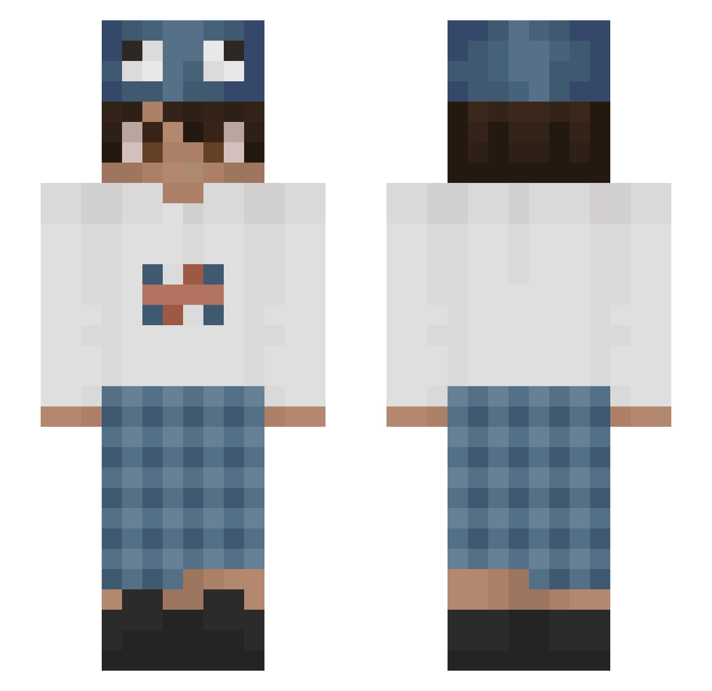 Squidz_Are_Best Minecraft skin, front and back view