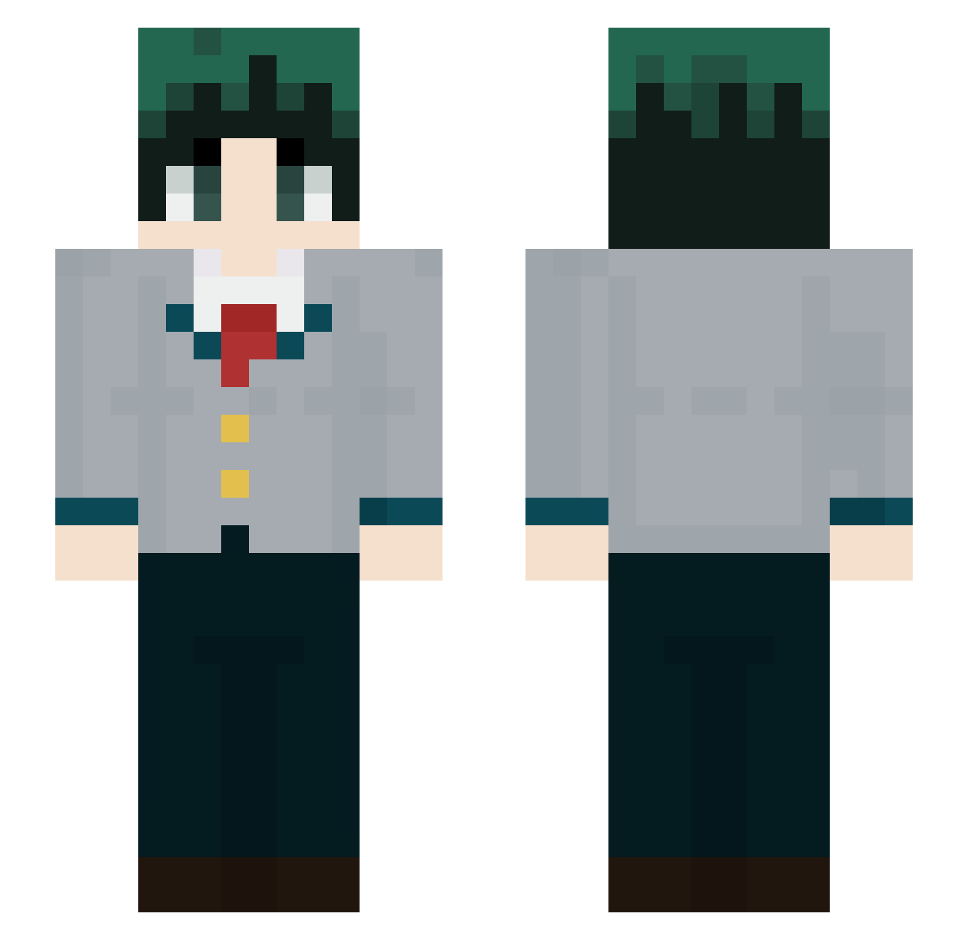 quantai2710 Minecraft skin, front and back view