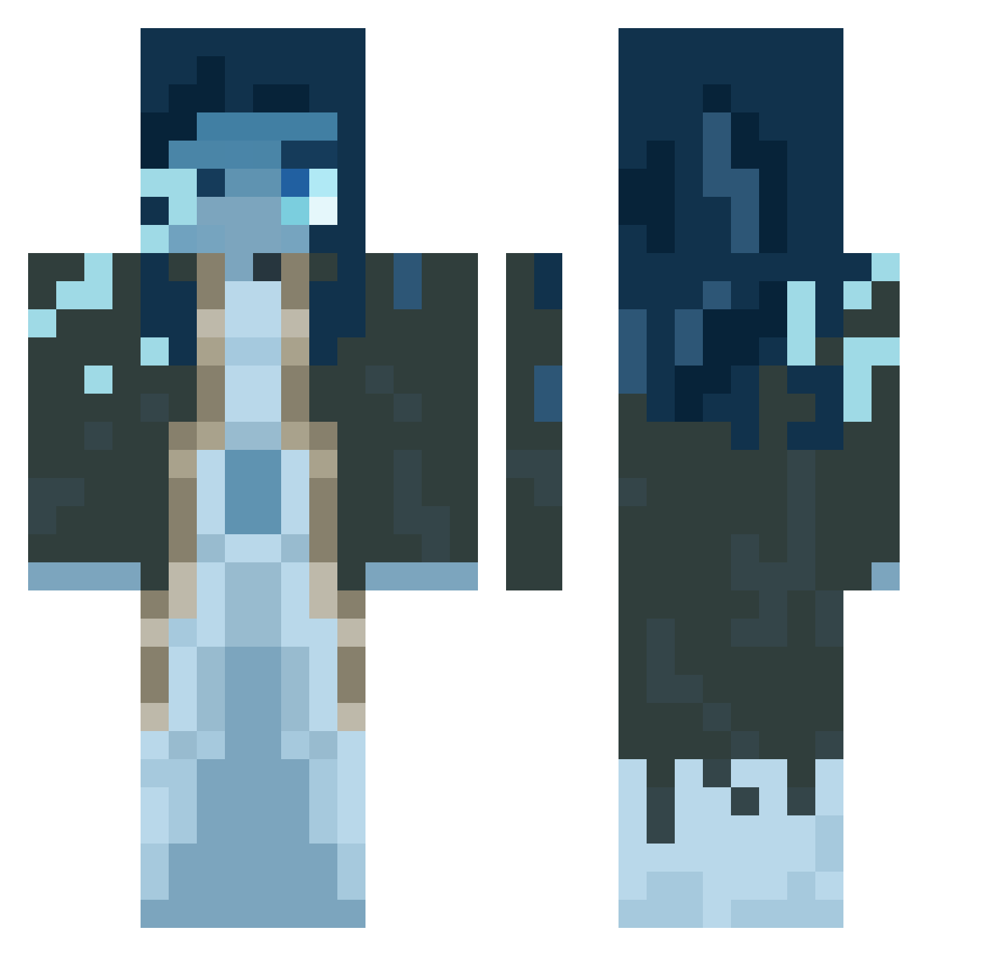 baochibaozhu Minecraft skin, front and back view