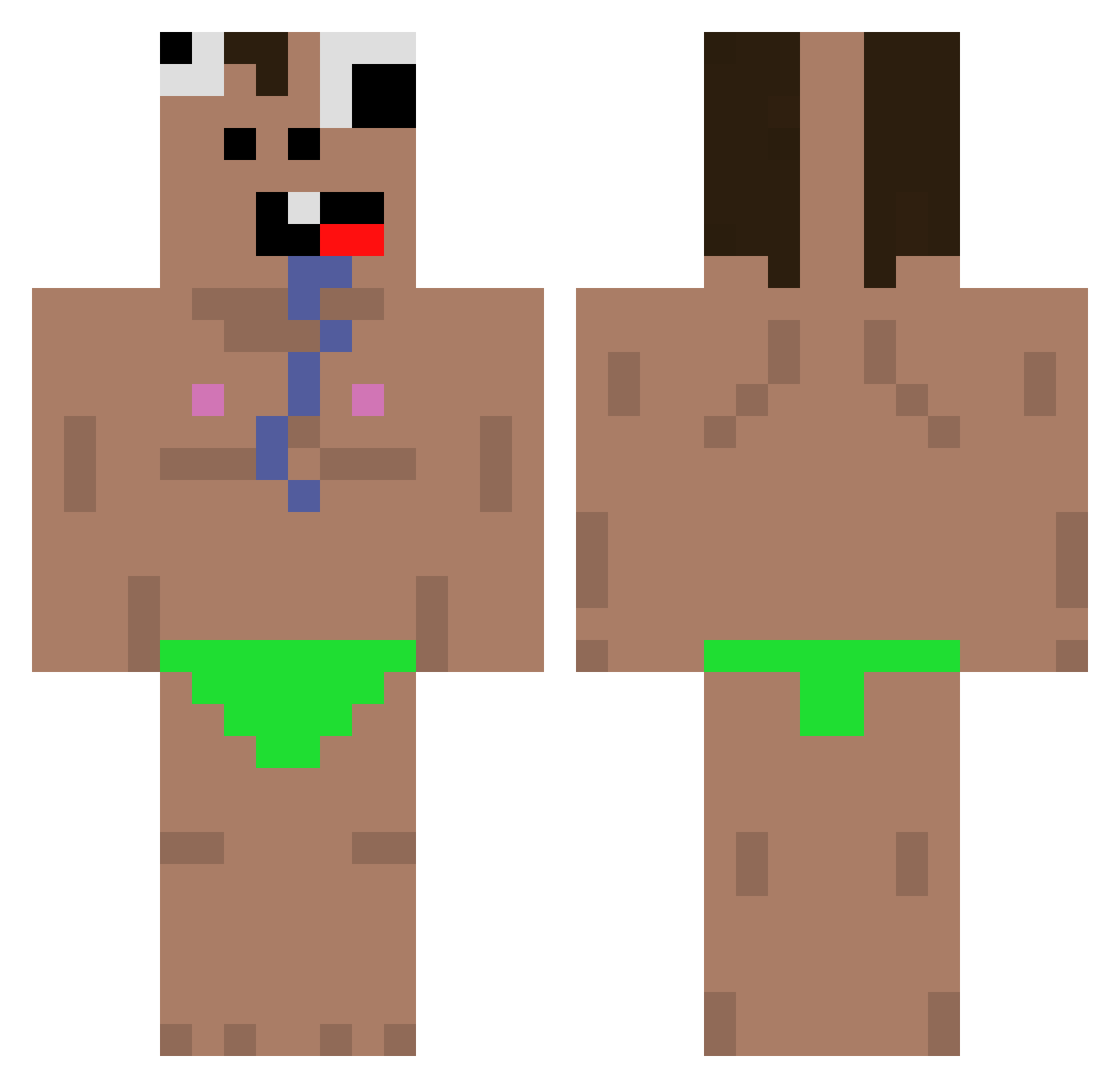 ScotsGamer14 Minecraft skin, front and back view