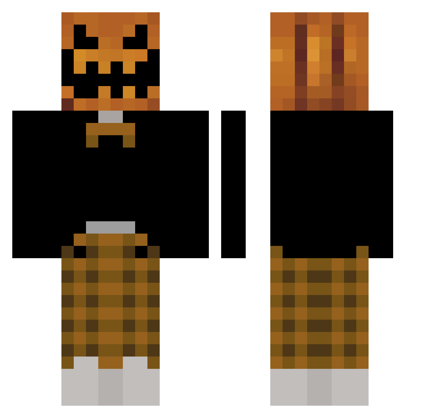 kaktus9902 Minecraft skin, front and back view