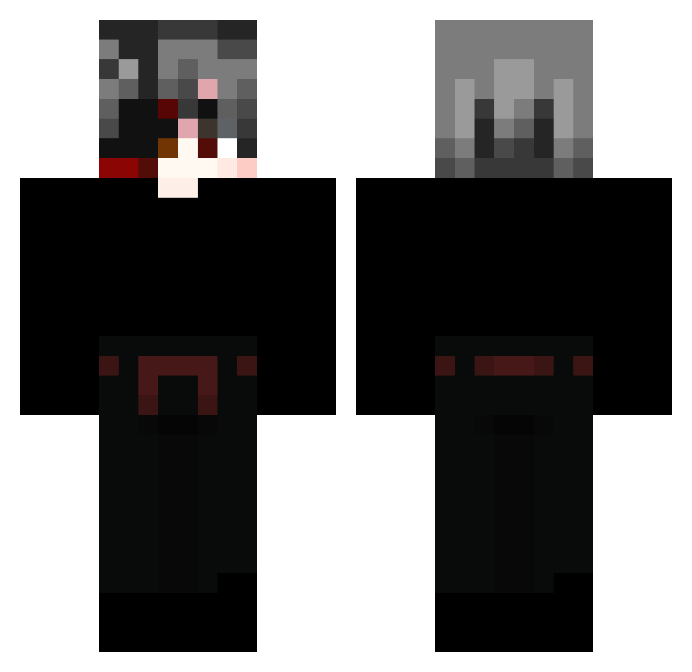 Team1Player4 Minecraft skin, front and back view