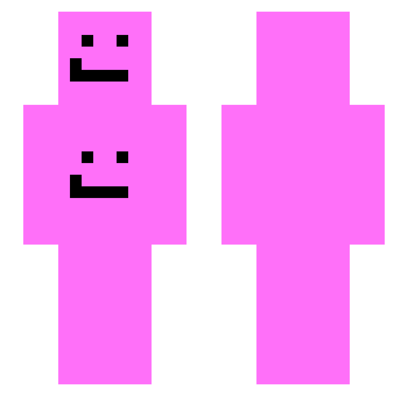 SBGnoah Minecraft skin, front and back view