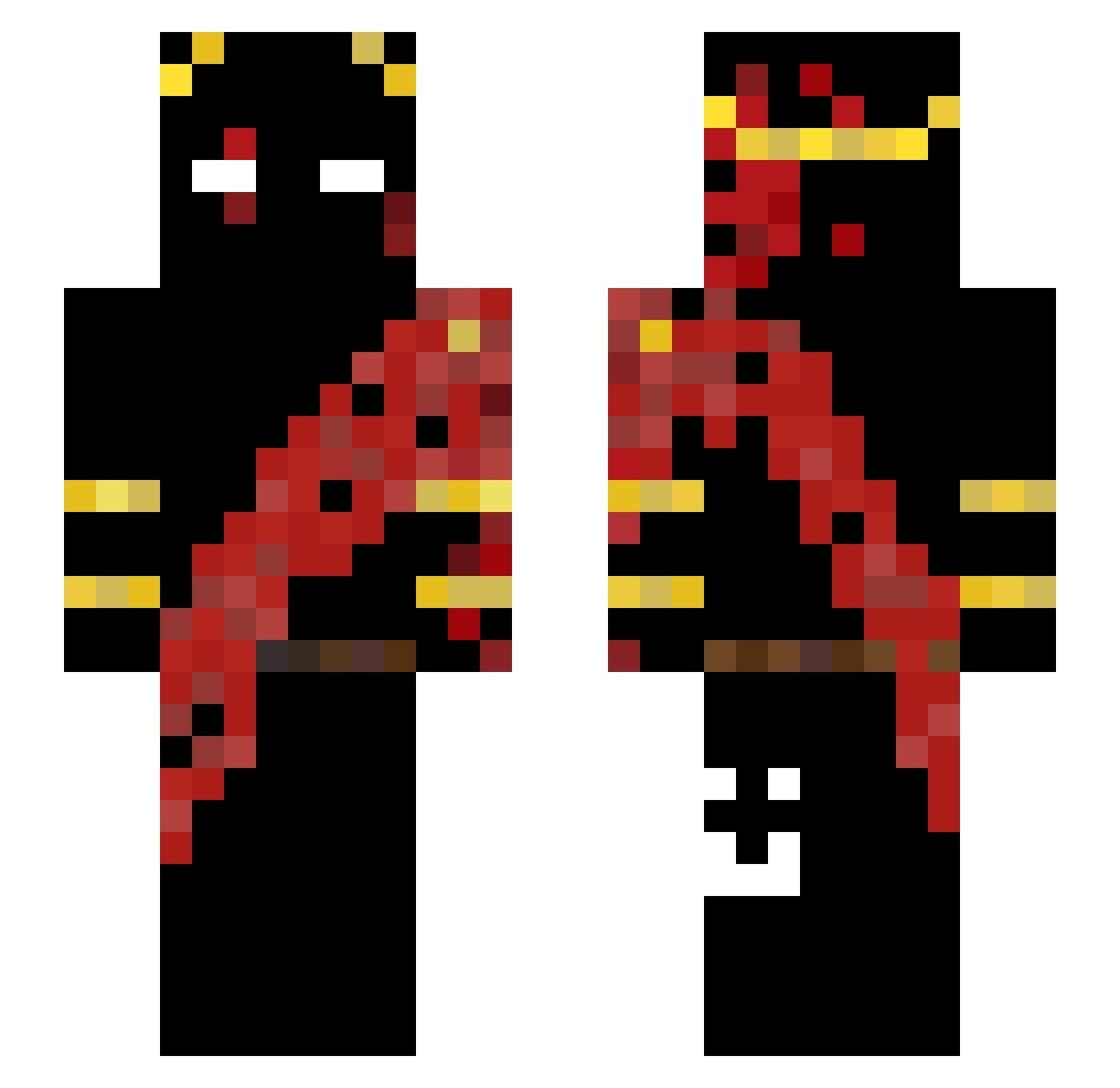noha7777 Minecraft skin, front and back view