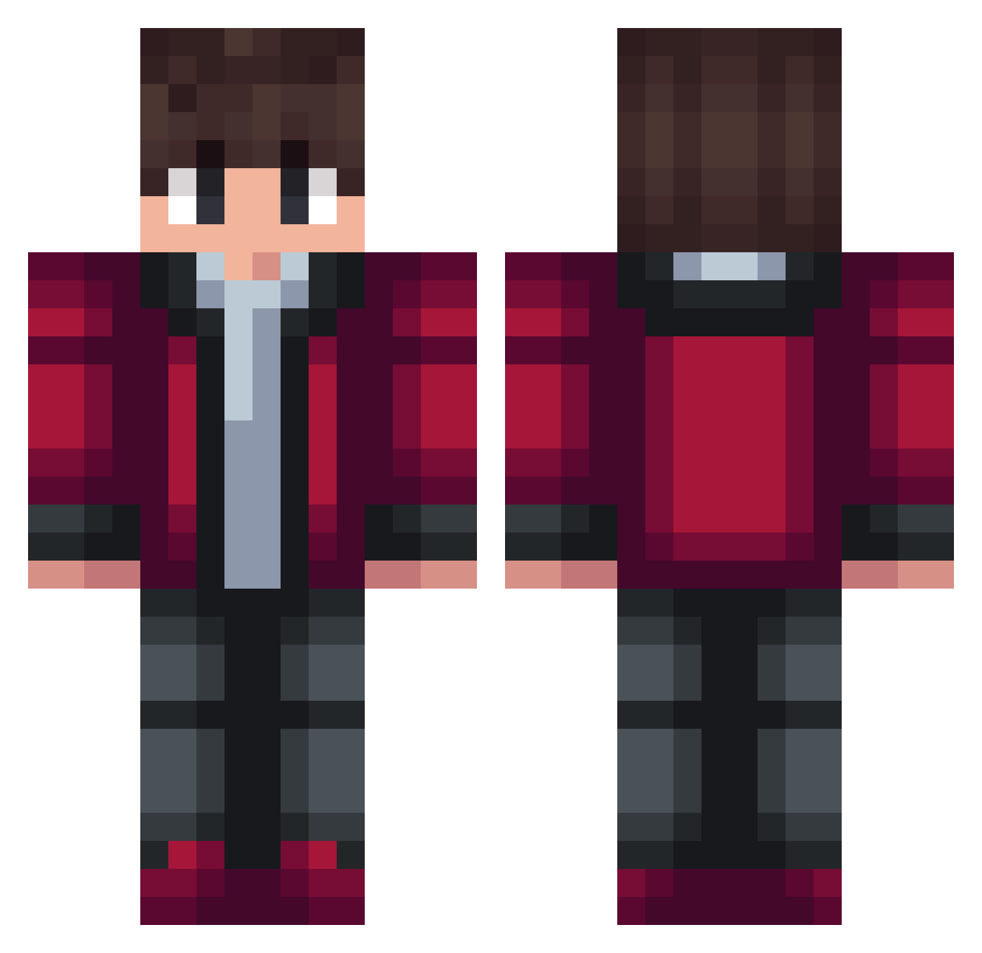 Forrest_Jr Minecraft skin, front and back view
