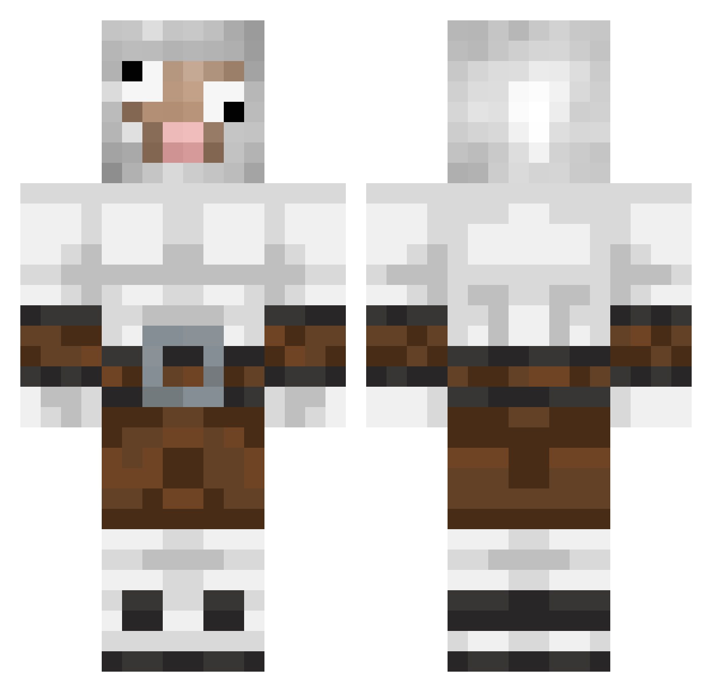 SeaPickel800 Minecraft skin, front and back view