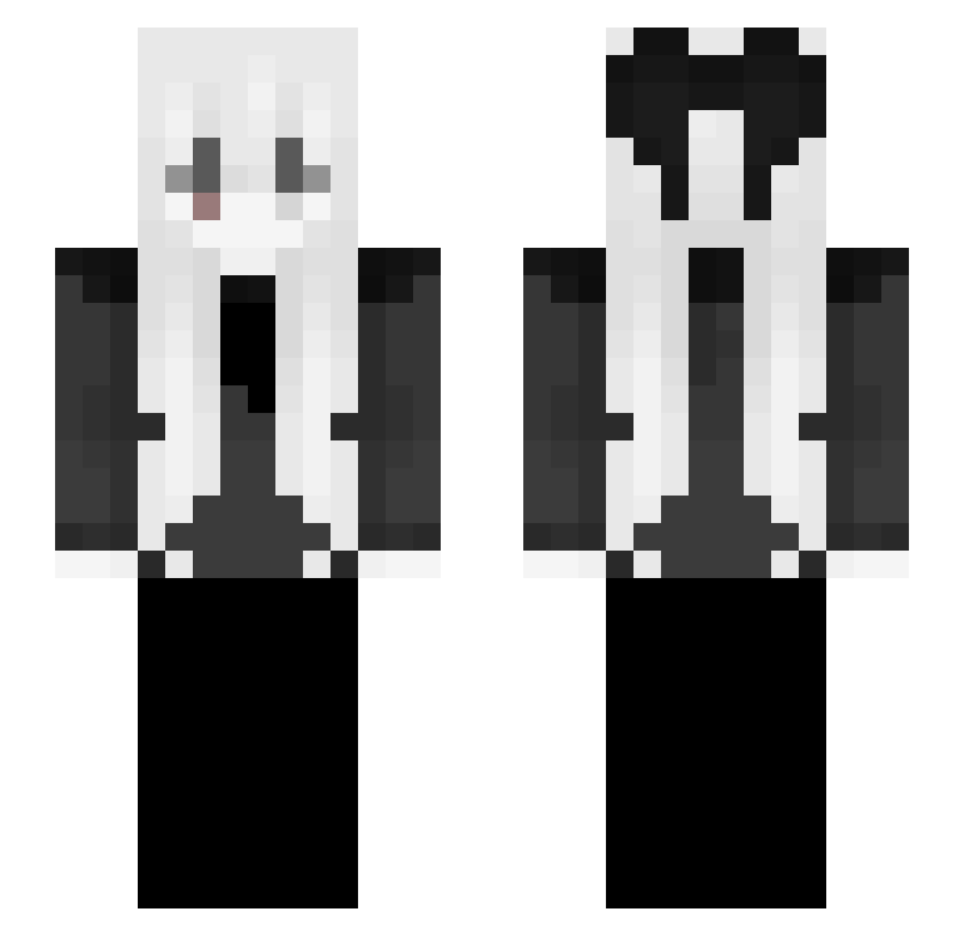 AI1502 Minecraft skin, front and back view