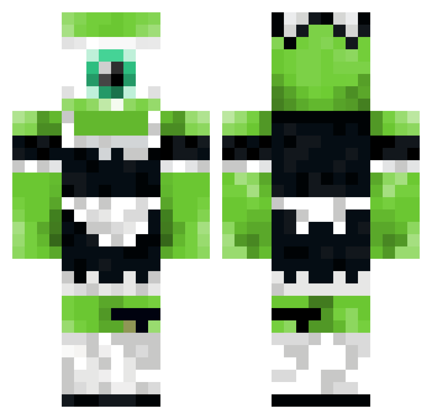 Mike420_ Minecraft skin, front and back view