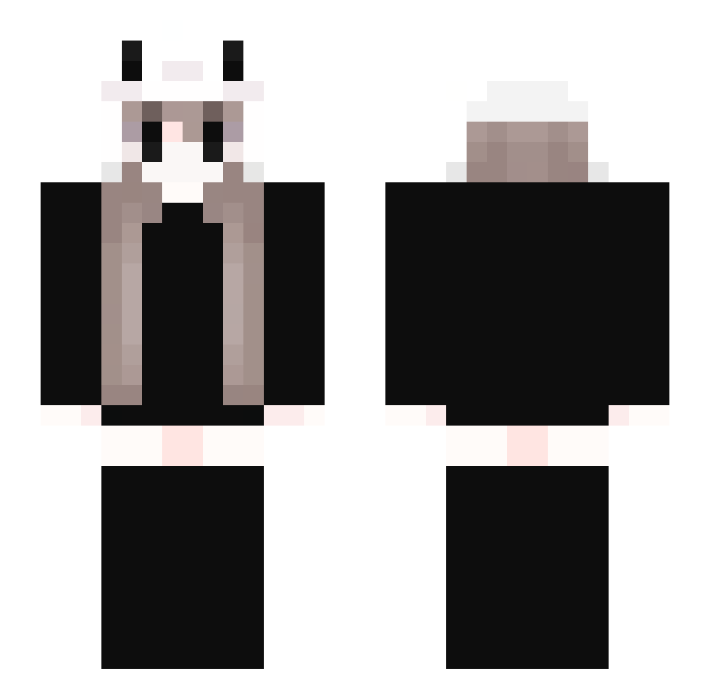 _Aerii_ Minecraft skin, front and back view