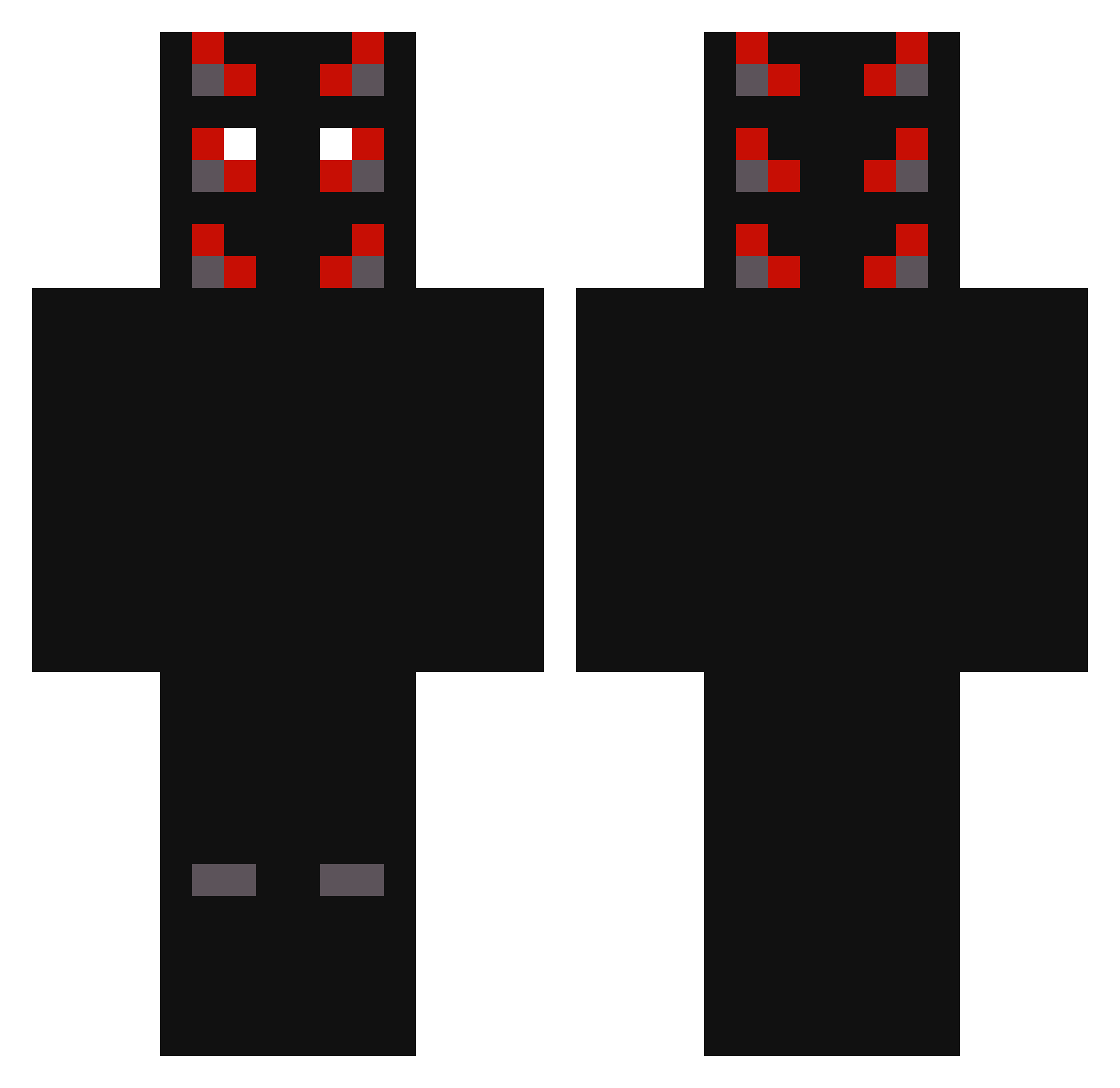 Dante_62 Minecraft skin, front and back view
